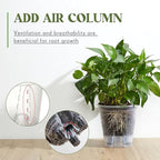 Self Watering Pots for Indoor Plants with Deep Reservoir and High Drainage Holes for Outdoor Plants and Flowers, Bare Root Planter(4.72'', 5.91'', 7.09'',Clear,6 Pcs)