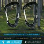 Hammock Straps and 2 Carabiners, 30+2 Loops, 1200lbs Breaking Strength (500lbs Rated) | 100% Non-Stretch, Lightweight, Portable Camping - Quick, Easy Setup | Heavy Duty + Tree Friendly