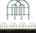decorative garden border fence 18inx20ft green metal wire, main product view