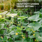 trellis netting, pdgrow heavy duty garden trellis netting, side view