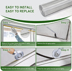 aluminum window screen mesh, 4'x100' replacement mosquito net, package contents