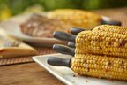 Weber® 8-Piece Corn Holder Set with Storage Case | 8 Corn Picks with Comfortable Nylon Grips & Thumb Grooves, Stainless-Steel Prongs for Safe, Easy Corn‑on‑the‑Cob Eating