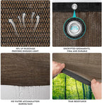 90% Shade Cloth Sun Fabric Privacy Screen Cover for Patio Garden Pergola Canopy with Gromments (Mocha, 8X10 FT)