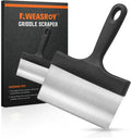 Heavy Duty Griddle Scraper for Blackstone with 5" Handle | Sturdy Food Scraper Tool Kitchen for Blackstone Grill Accessories,Outdoor Barbecue Turners Tools