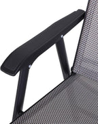 Outsunny Folding Outdoor Patio Chairs Set of 4 Stackable Portable for Deck, Garden, Camping and Travel