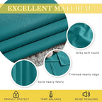 NICETOWN Sliding Glass Door Curtains for Window, Grommet Wide Thermal Curtain Sound Dampening Window Drape for Living Room/Bedroom (Peacock Teal, W80 x L84, 1 Panel)