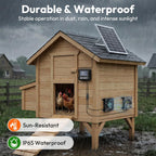 solar powered fan with 7500mah battery, solar exhaust, package contents