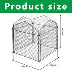 decohs 4 packs chicken wire cloche plant protectors shown in use