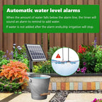 49ft solar drip irrigation system kit, auto watering, side view