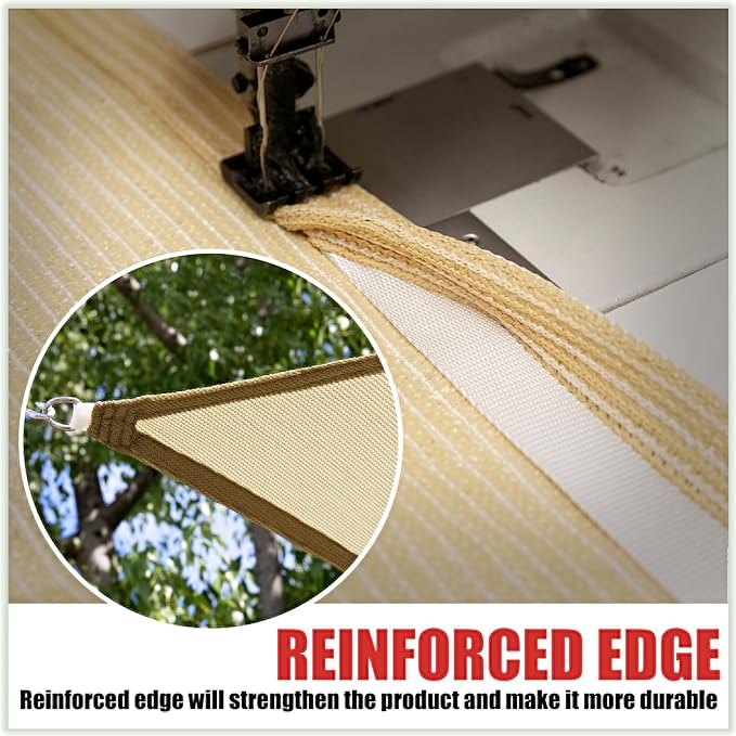 ColourTree TAPR1616 Custom Size 12' x 23' Green Sun Shade Sail Canopy UV Block UPF50 Rectangle - Commercial Standard Heavy Duty - 190 GSM - 3 Years Warranty
