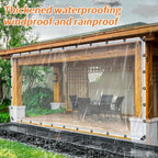clear vinyl tarp,2 packs 8x20ft clear tarps with, front angle view
