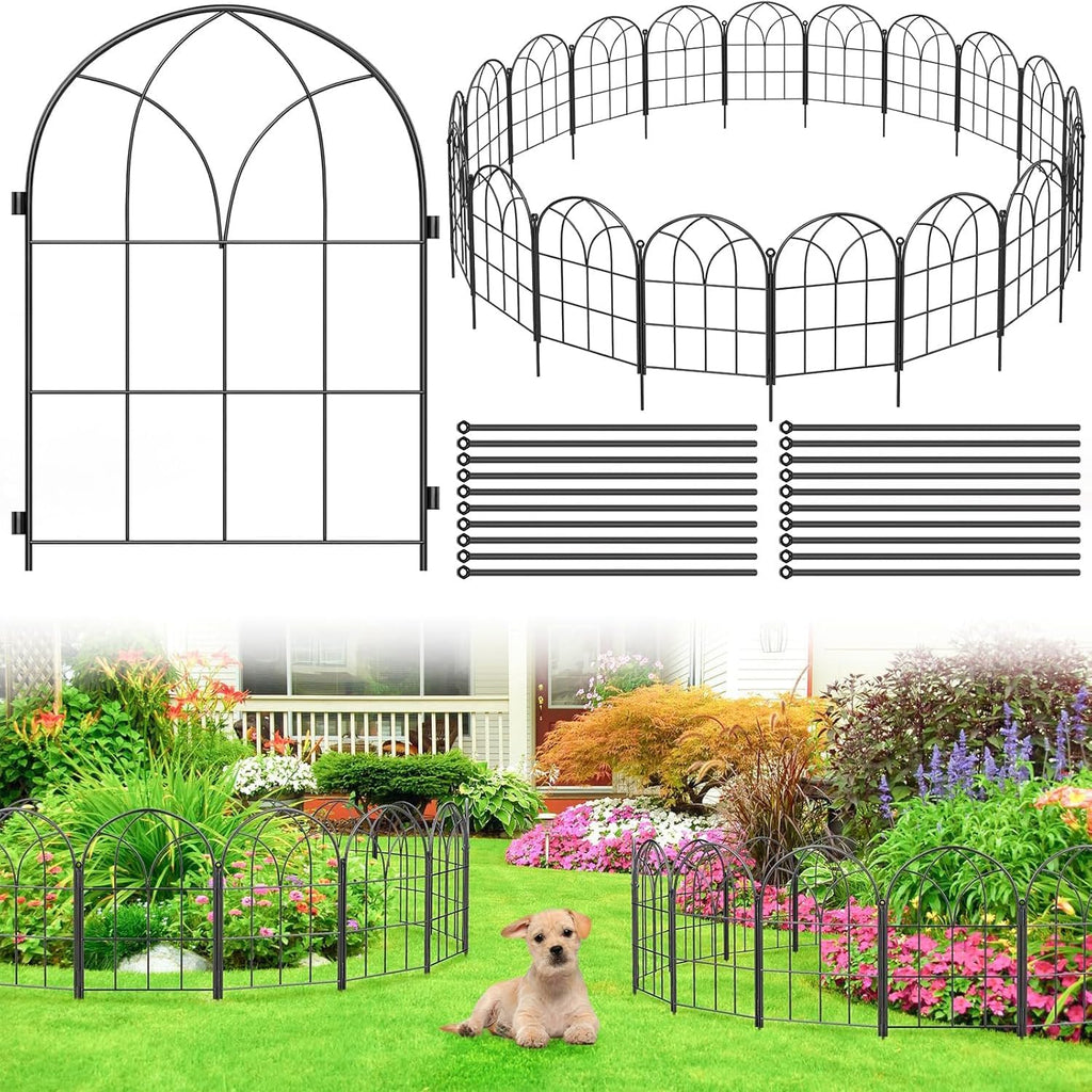 decorative garden fence,20ftx15.66 h,rustproof no dig fence, 19, main product view
