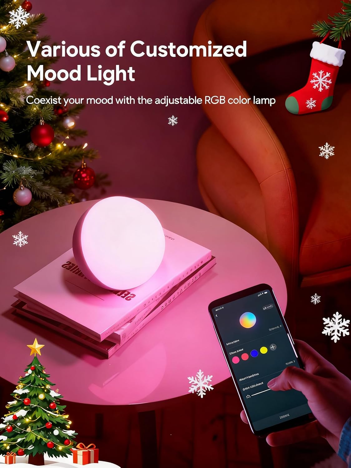 hifree smart table lamp, dimmable desk lamp with, close-up detail