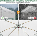 eagle peak 10x10 portable walk-in greenhouse, pop-up indoor, package contents