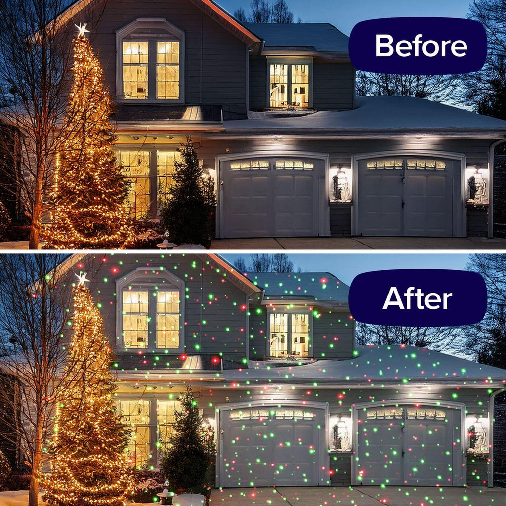 Star Shower Ultra 9 Outdoor Laser Light Show with Remote, AS SEEN ON TV, New 9 Unique Patterns, Showers Home w/Thousands of Lights, 3 Color Combinations, Motion or Still, Up to 3200 Sq Ft