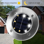 INCX 4.6 inch Solar Lights Outdoor Waterproof, 24 Pack Solar Light for Outside, Garden Lights Landscape Lighting for Patio Pathway Lawn Yard Deck Driveway Walkway, Cold White