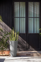 Veradek Demi Series Tall Planter for Porch, Patio, Backyard | Durable Plastic-Concrete Material | Modern Décor for Tall Plants, Grasses
