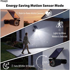 Solar Motion Light Outdoor, Solar Spotlight with Motion Sensor | IP67 Waterproof Solar Security Light, 360° Rotatable, Wall Mount or Ground Stake for Yard, Garden, Driveway (1 Pack, 1300LM)