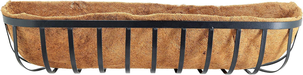 Arcadia Garden Products Hanging Window Basket Metal Trough, 36-inch