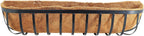 Arcadia Garden Products Hanging Window Basket Metal Trough, 36-inch