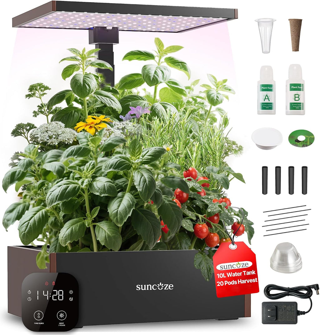 suncoze smart hydroponics growing system, 20 pods, 25, main product view