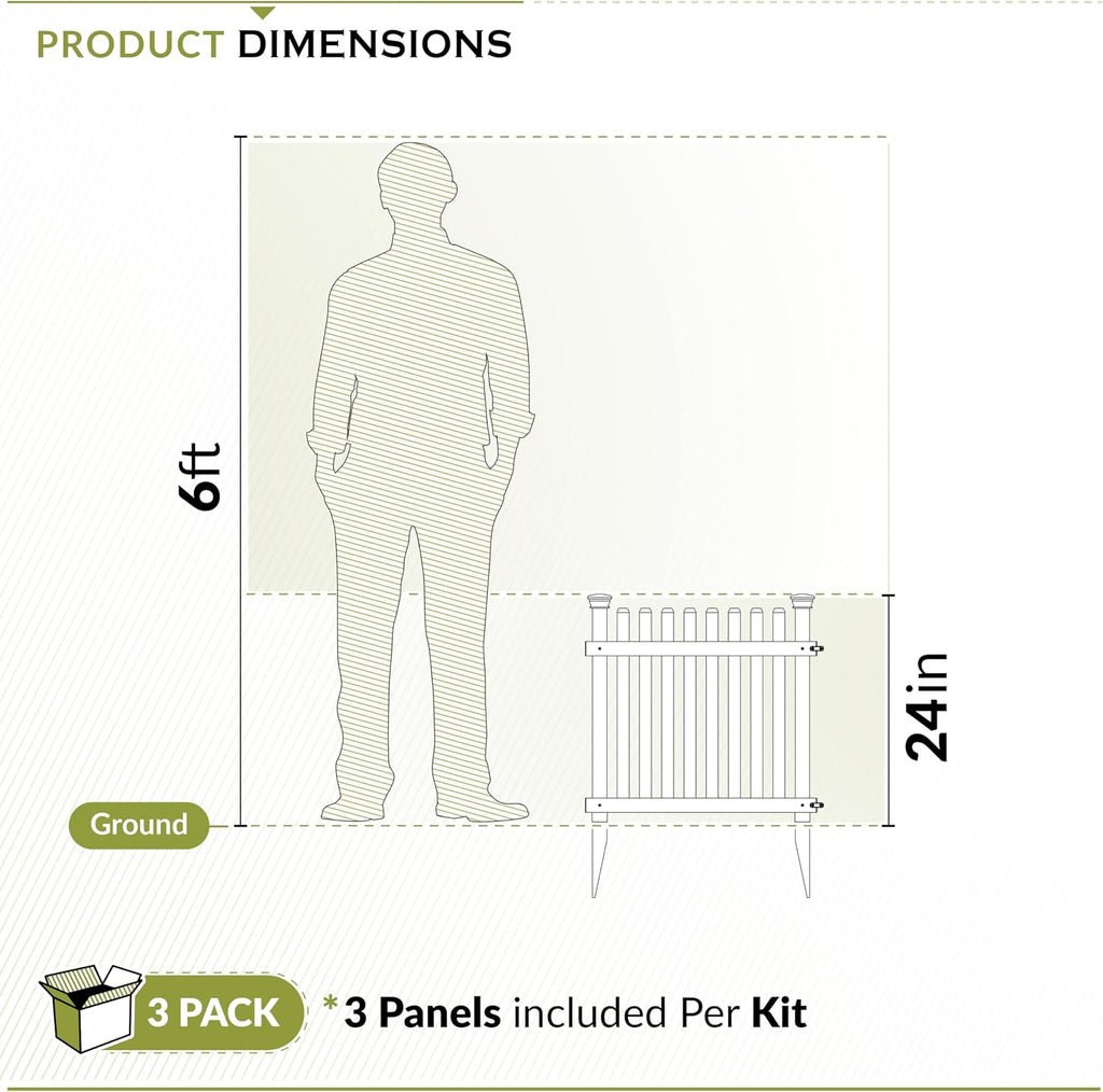zippity roger rabbit garden fence, white vinyl diy, package contents