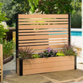 enclo 4fth florence privacy screen w/planter box, freestanding, main product view
