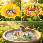 20pcs Bee Watering Station Marbles, Drowning Prevention - Garden Decoration