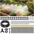 100ft drip irrigation system kit dual-zone garden atomizing, main product view