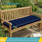 outdoor bench cushion, tufted patio seat pad for, package contents