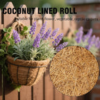 EATAKWARD 120'' x 16'' Coconut Mat, Coco Fiber Roll, Natural Coconut Coco Liner Roll, Thick Coco Liners for Planters, Flowers, Pet, Tortoise, Lizard, Snake, Rabbit, Brown