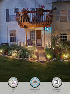 LEONLITE LED Low Voltage Landscape Pathway Lights, 3W 12V AC/DC Path Lighting, CRI90+, IP65 Waterproof, ETL Listed, Oil Rubbed Bronze Aluminum Housing, 3000K Warm White, Pack of 4
