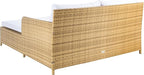 SAFAVIEH Outdoor Collection Cadeo Natural/White Cushion Daybed PAT7500D