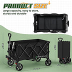 wagons carts foldable,collapsible wagon with wheels,450lbs heavy duty shown in use