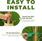 2 Pack 28 Inch Bendable Moss Pole Monstera Plant Support Stakes for Indoor Plants - Tall Moss Stick Trellis for Potted Climbers - Stem Support Accessories for Climbing Houseplants