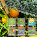 55% shade cloth for garden, black shade net shown in use