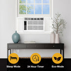 whirlpool 6,000 btu window air conditioner with dehumidifier, view 10