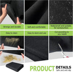 6x8.2ft outdoor storage shed floor mat, tent carpet, side view