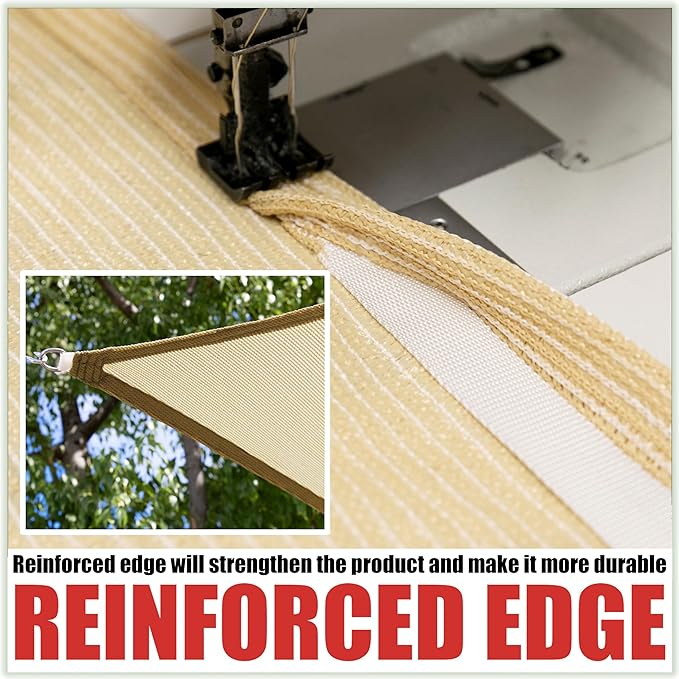 Royal Shade 16' x 20' White Rectangle Sun Shade Sail Canopy Outdoor Patio Fabric Screen Awning RTAPR1620 - UPF50+ 95% UV Blockage, Heavy Duty, Water & Air Permeable (We Make Custom Size)