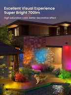 Solar Spot Lights Outdoor, 9 Lighting Modes RGB, Solar Lights Outdoor Waterproof IP65, 63 LED Landscape Spotlights for Holiday Decorations