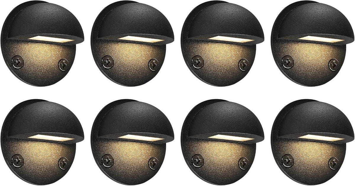gkoled 8-pack low voltage led deck lights, mini, main product view