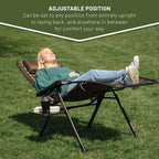 Timber Ridge Aluminum Zero Gravity Chair Set of 2, 350 lb Capacity Each | Padded Foldable Lounger with Side Table and Sliding Headrest; Reclines from 0° to 170° for Camping, Lawn, Patio or Indoor Use
