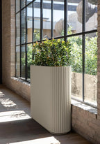 Veradek Demi Series Span Planter for Front Porch, Patio, Backyard | Durable Plastic-Stone Composite Material | Modern Décor for Shrubs, Flowers