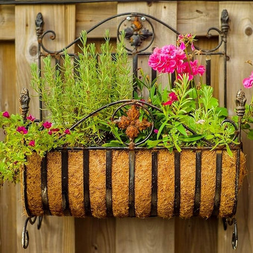 3 Pack Coco Liners for Window Planter Box - 24in 100% Natural Coconut Coir Fiber Liner Replacement for Deck Flower Box, Garden Railing Fence Trough, Wall Planter Basket, Vegetables Pot
