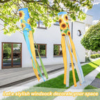 NOVWANG 2 Pieces Sunflower Windsock, 40 Inch Wind Socks for Outside Sunflower Wind Sock Summer Windsock for Home Garden Yard Balcony Decoration