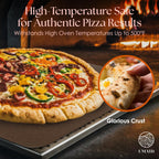 UMAID Pizza Steel for Oven & Grill, 16"x13.4", 1/4" Thick Pre-Seasoned Carbon Steel Baking Steel for Oven, Pizza Steel for Oven, Best Fit for Standard 12" Home Pizza, Includes Recipe Booklet
