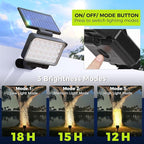Solar Spot Lights Outdoor Waterproof for Flag, Tree, House, Garden, Yard, 3 Brightness Modes Solar Powered Landscape Spotlights 1 Pack Warm White