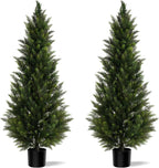 vitalismo 5ft uv-resistant artificial cedar trees for front, main product view