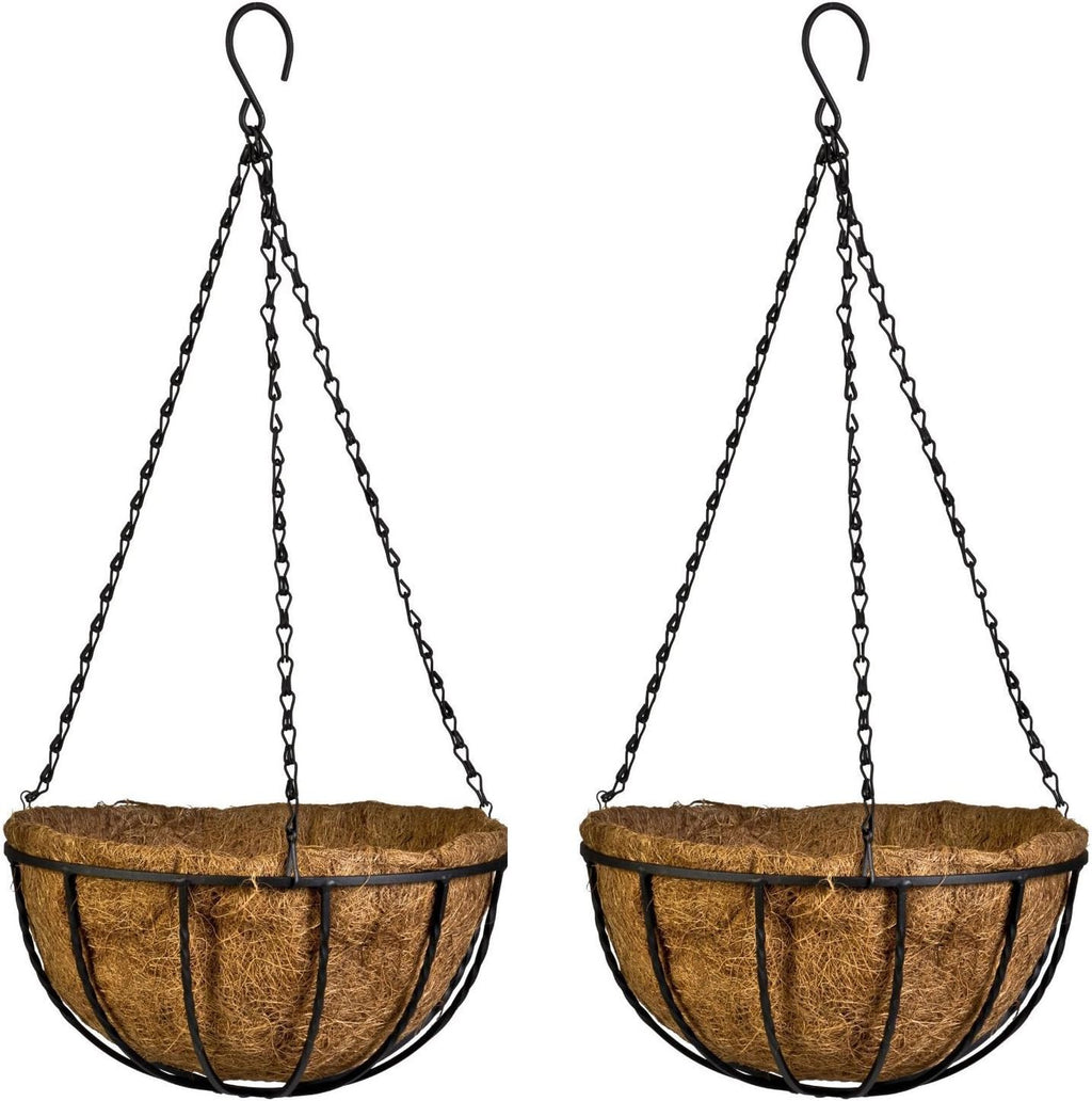 kingbuy 10 inch hanging planter basket with coconut, main product view