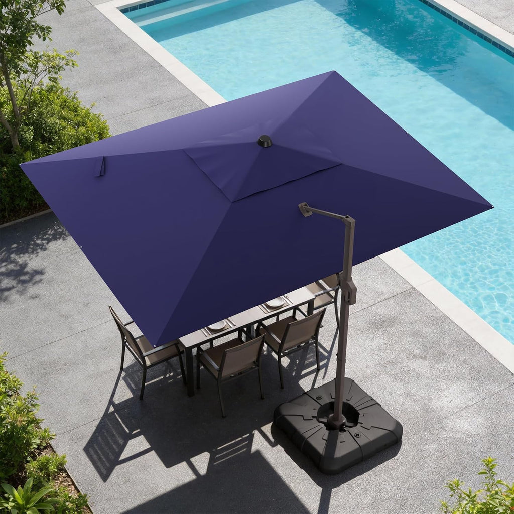 9x12 ft cantilever patio umbrella, large rectangular offset, main product view
